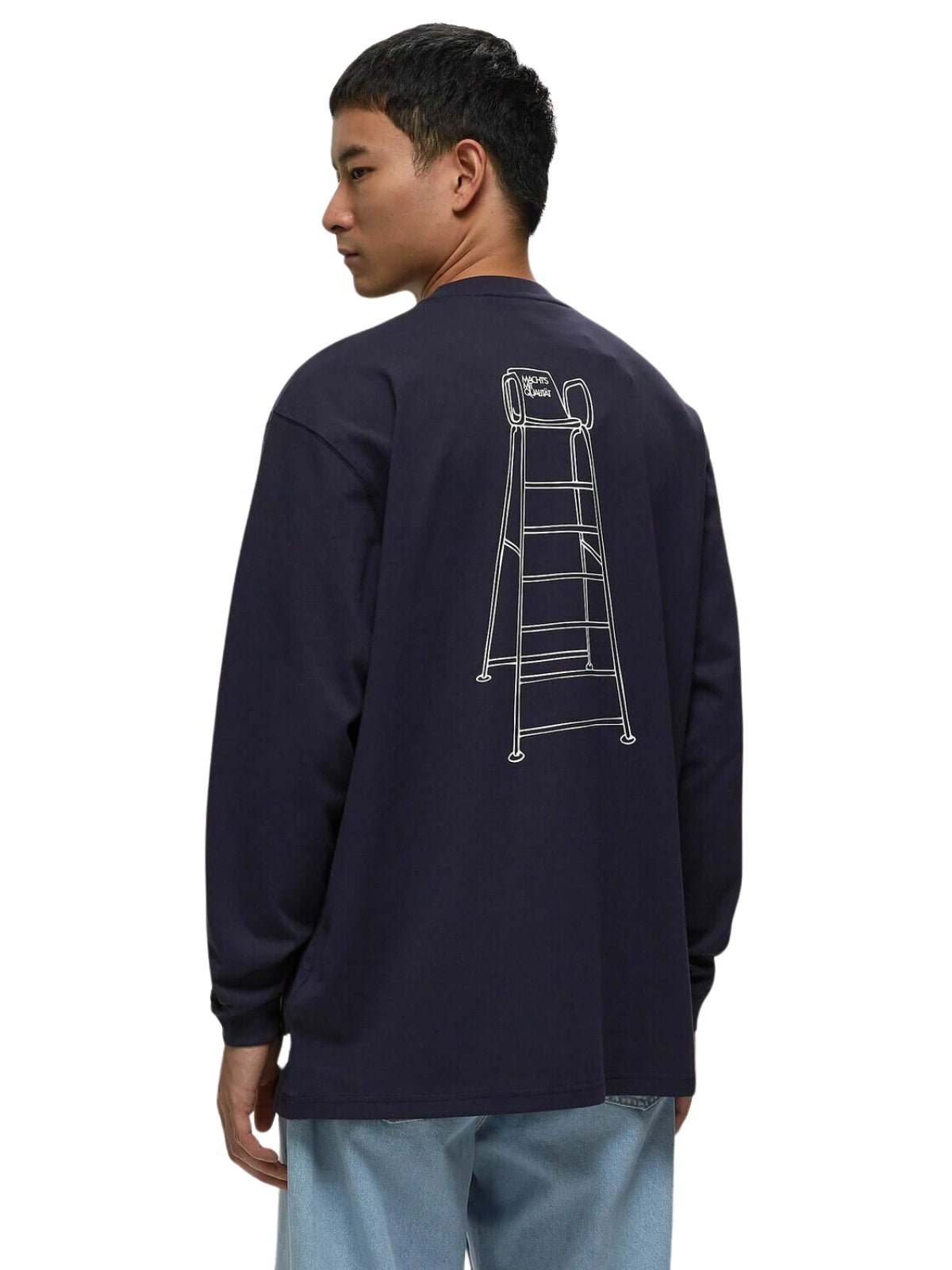 Puma T-Shirt L/S Mmq Service Line Pocket Navy